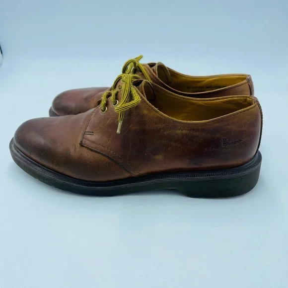Mens Vintage Brown Oxford Made In England Dr. Martens 1461